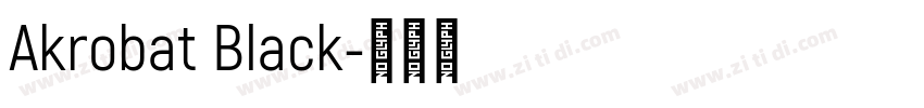 Akrobat Black字体转换